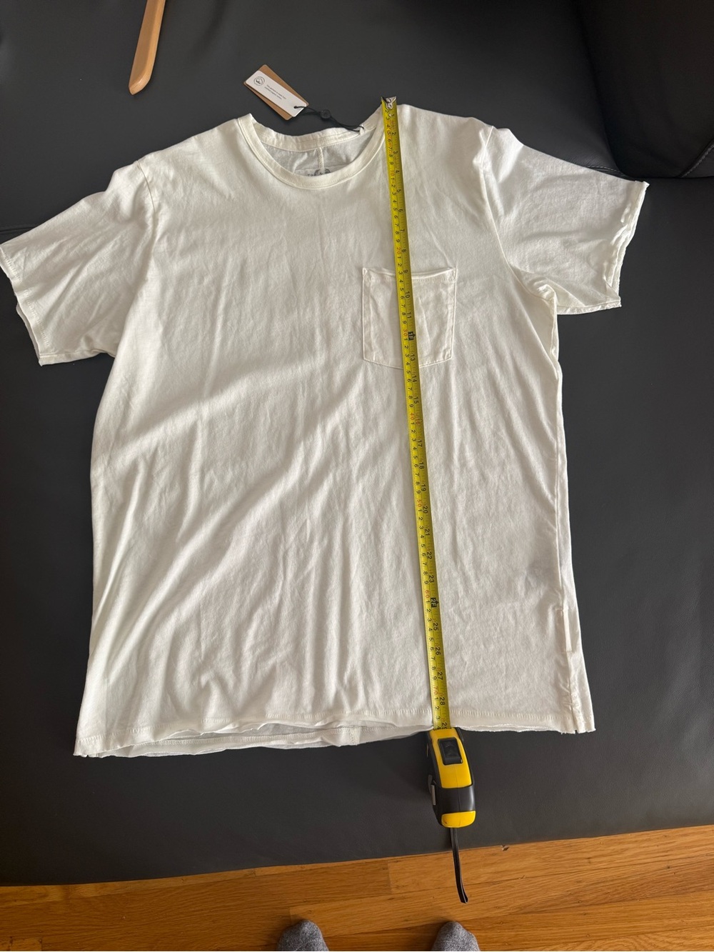 Classic Rag and Bone White Pocket Miles Tee - Picture 3 of 9